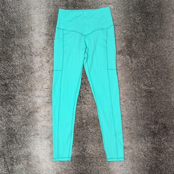 Born Primitive Rise & Grind Capri Pocket Legging Teal Mint Women's XS - Picture 6 of 11